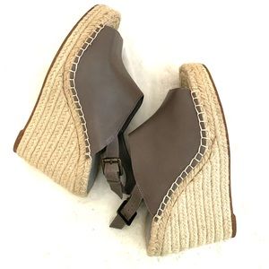 TREASURE & BOND Ankle Strap Espadrille Platform Sandals Women 8M Gray